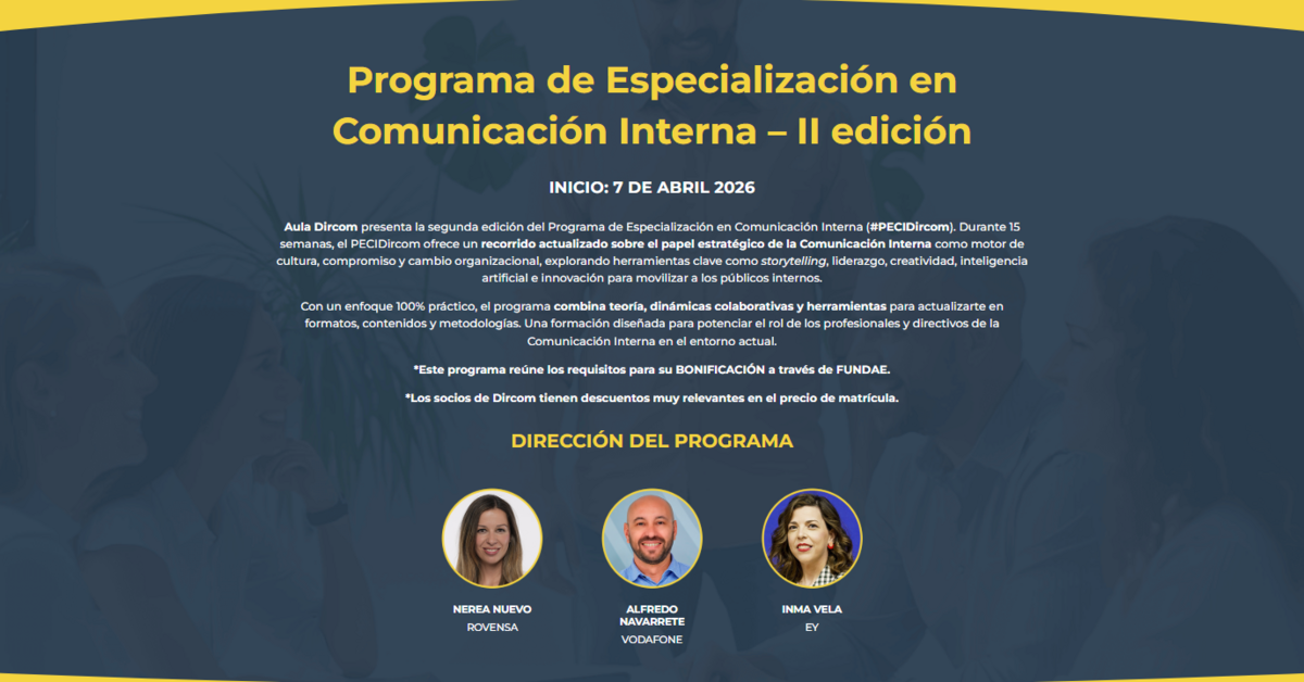 Asociación Directivos Dircom lanza la II edición del Programa de ...